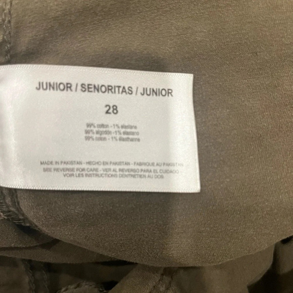 William Rast army green “Skinny Cargo” pants, size 28 - Picture 4 of 6